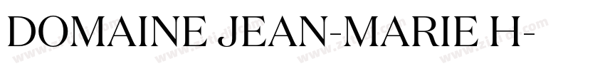 DOMAINE JEAN-MARIE H字体转换